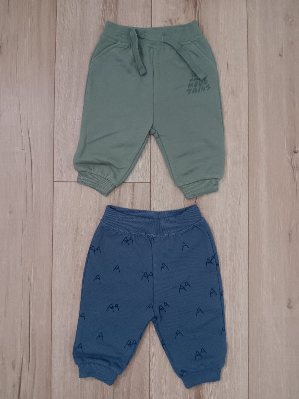 🔥4 for $20🔥TEX Baby Jogger Pants Bundle 2 Pack Green Blue 6M